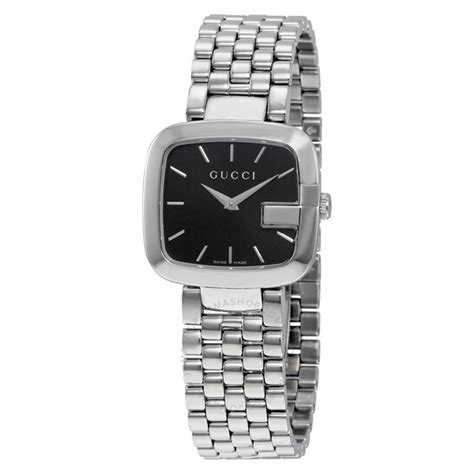 gucci i-gucci black dial stainless steel ladies watch ya125416|Gucci watches for women.